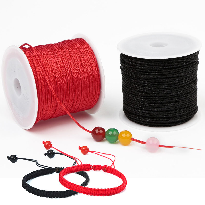 50M/roll 0.8mm Nylon Thread Co - Ribbon Wired Satin review and price