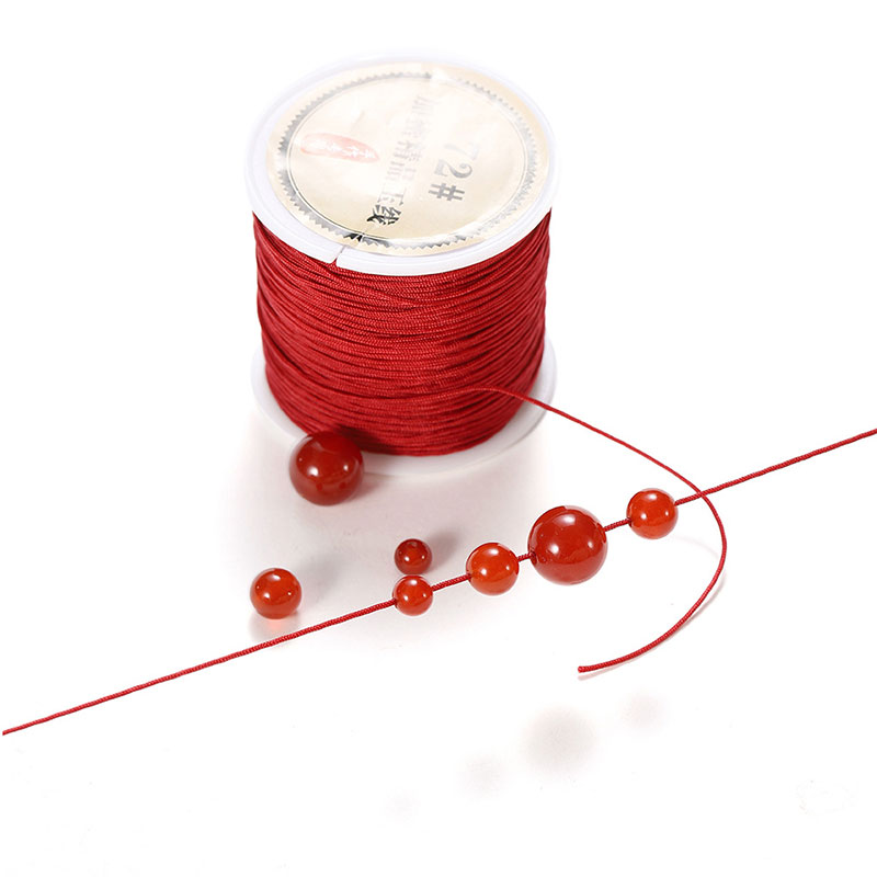 50M/roll 0.8mm Nylon Thread Co - Ribbon Wired Satin review and price