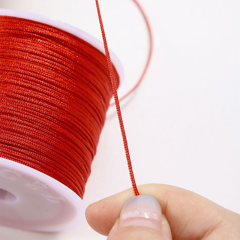 50M/roll 0.8mm Nylon Thread Co - Ribbon Wired Satin review and price