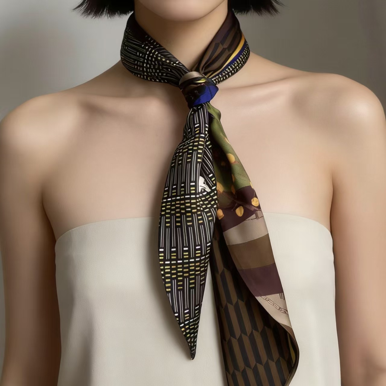 Luxury Print Long Hair Ribbon  - Ribbon Wired Satin review and price