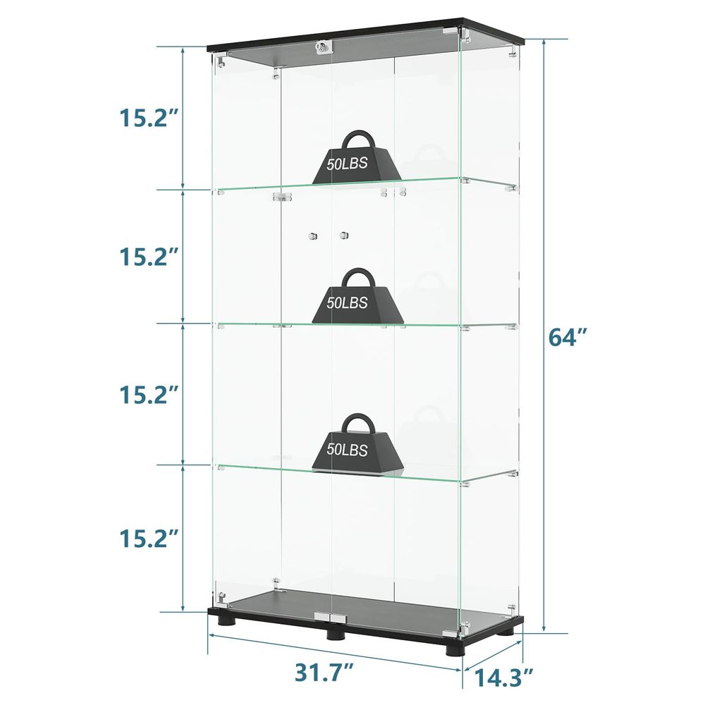 Display Cabinet with 4Shelf Do - B&J Florist Supply Nyc review and price