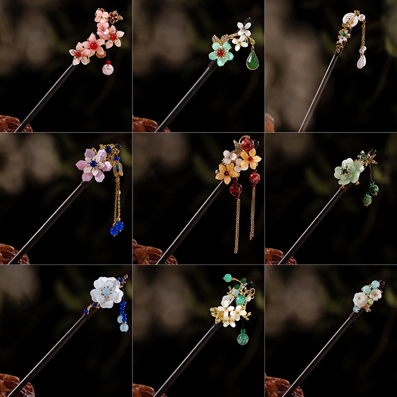 1Pc Wooden Hairpin Headdress f - Supply Florist review and price