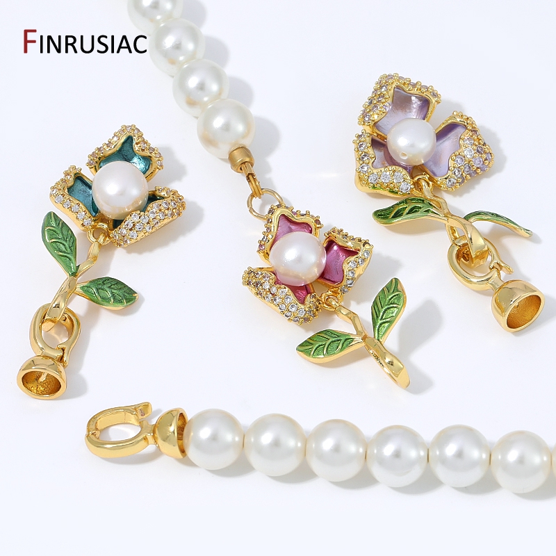 18K Gold Plated Brass Zircon E - Flower Supplies review and price