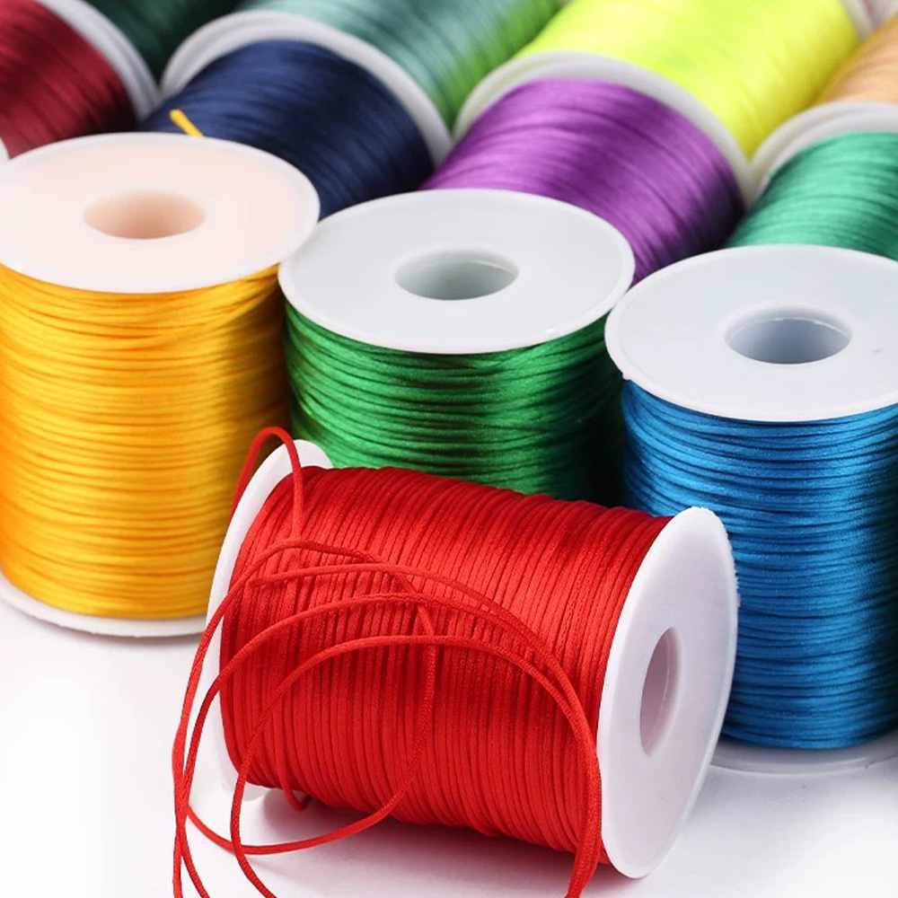 100M/roll 1.5/2/2.5/3mm Nylon  - Ribbon Wired Satin review and price