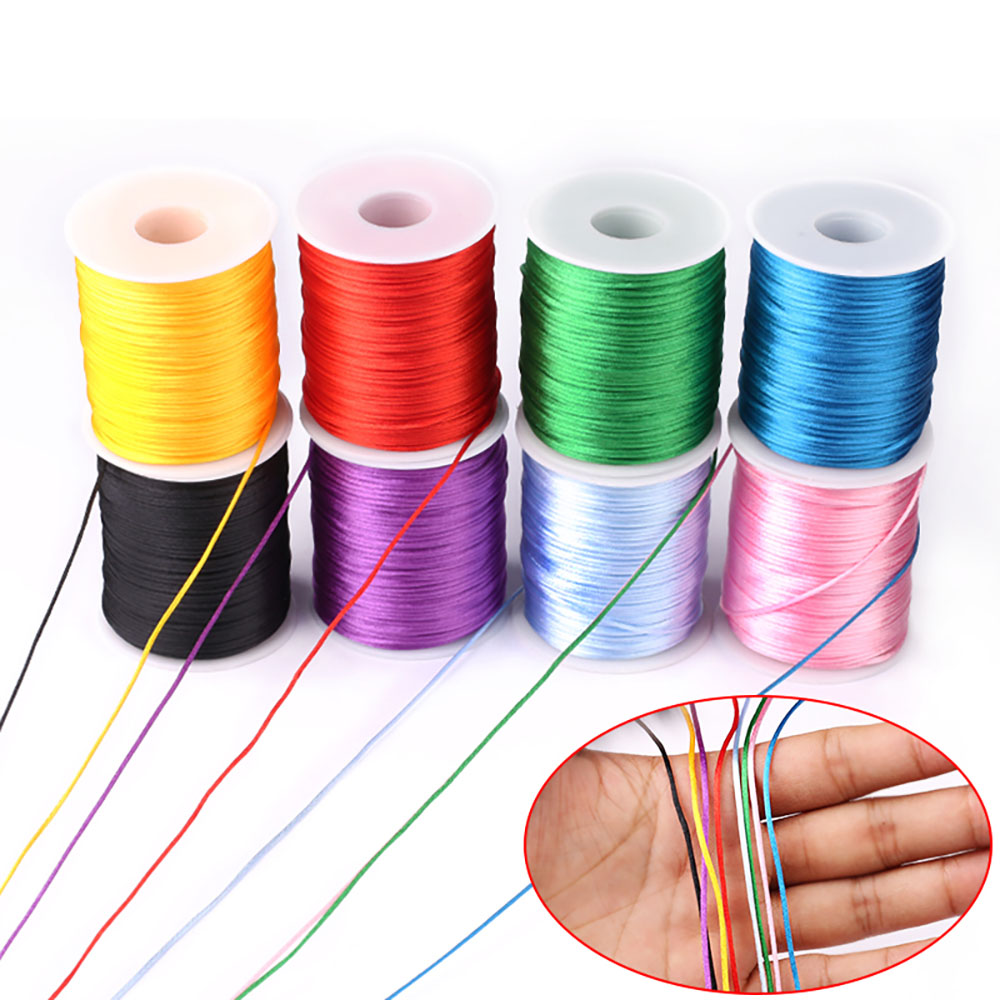 100M/roll 1.5/2/2.5/3mm Nylon  - Ribbon Wired Satin review and price