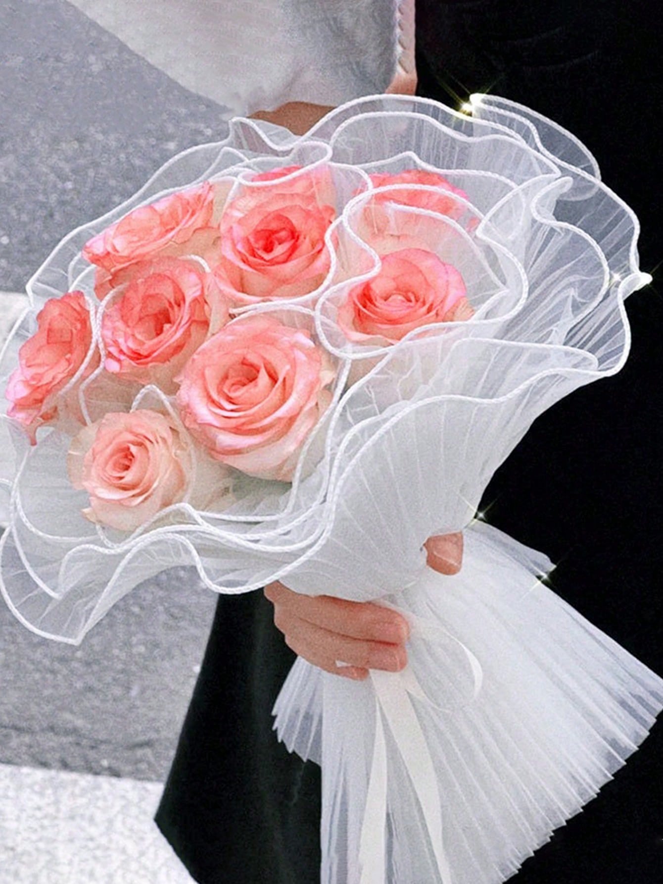 4Yards Faux Pearl Edge Flower  - Florist Supply Paper review and price