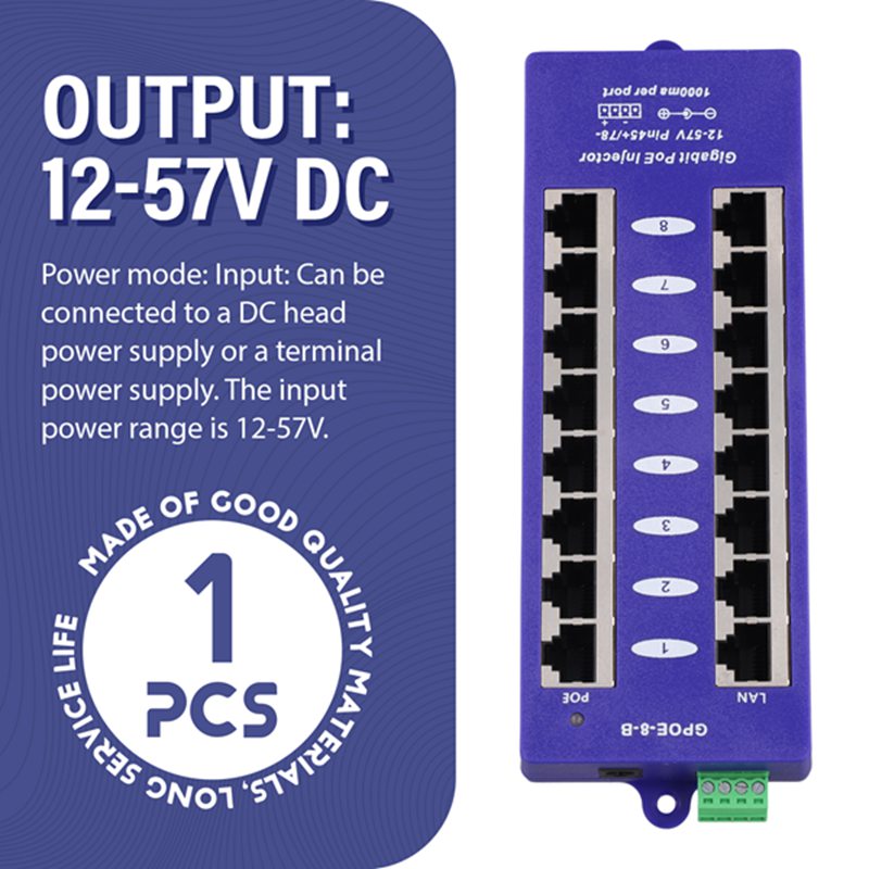 New 802.3af Mid-Span PoE Injec - B&J Florist Supply Nyc review and price