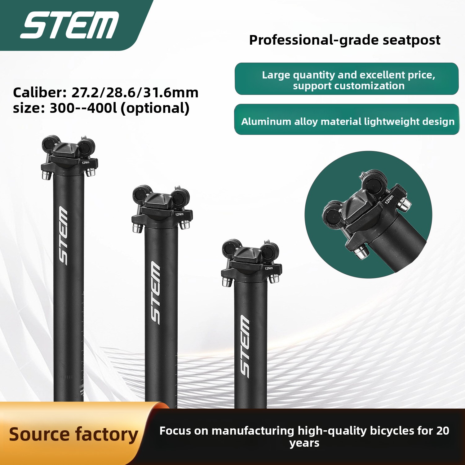 STEM Mountain Bike Seat Bar Al - Stem Extender Tube review and price